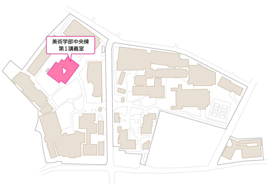 東京藝術大学 美術学部 第1講義室の地図